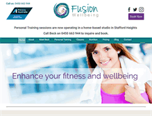 Tablet Screenshot of fusionwellbeing.com